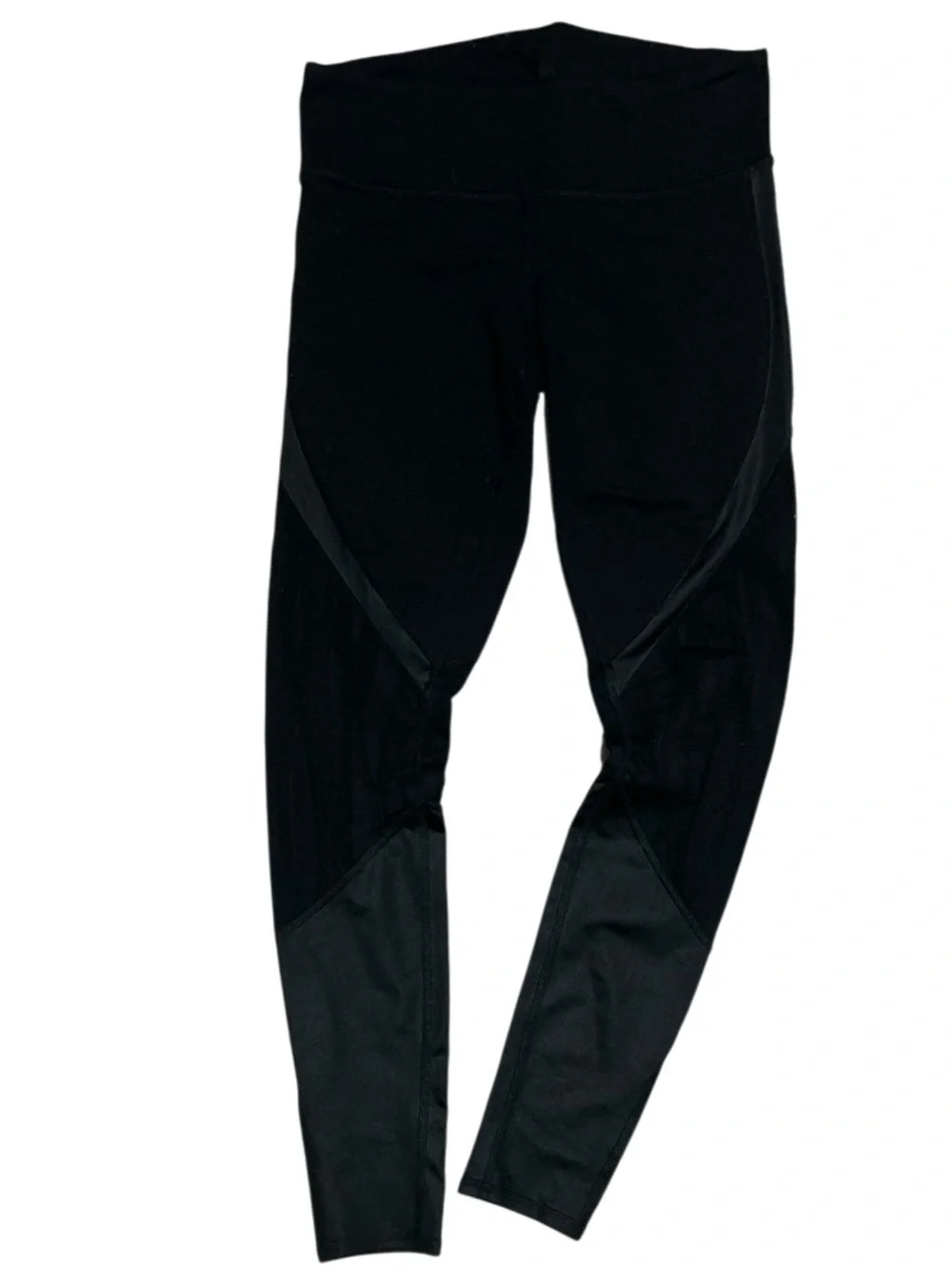 ALO Black Vitality Legging Lively Lace Sheer Mesh Size M